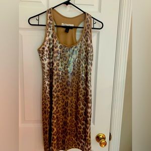 Boston proper animal print dress